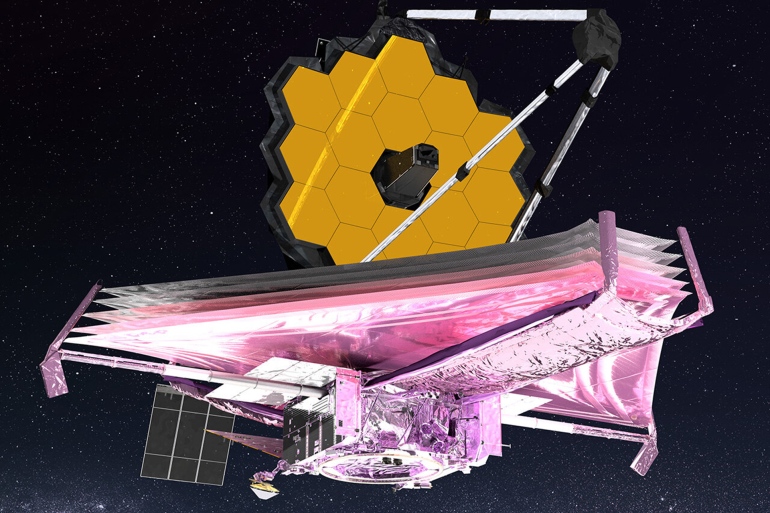 An artist's concept of the Webb Space Telescope. Credit: NASA GSFC/CIL/Adriana Manrique Gutierrez