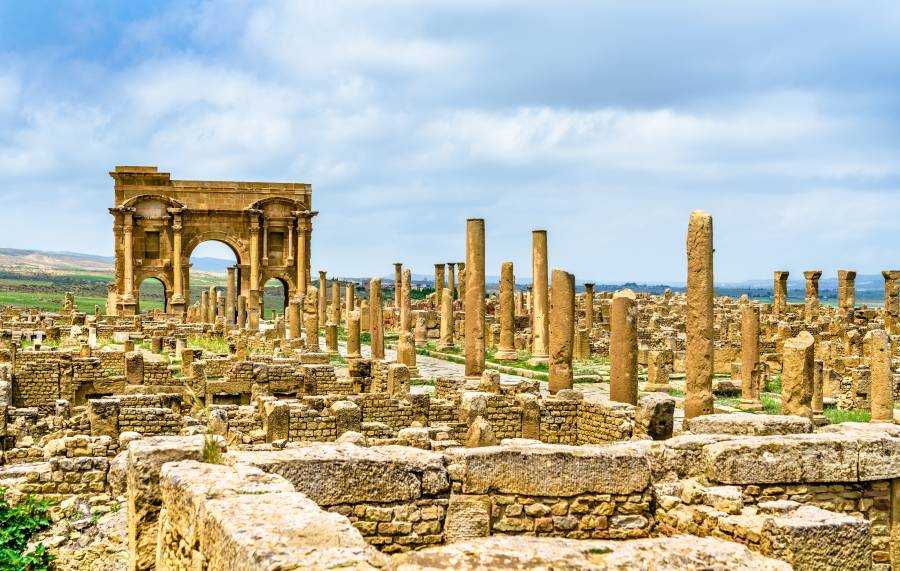أطلال إحدى مدن الأمازيغ القديمة في الجزائر