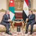 الرئيس المصري والعاهل الأردني خلال لقائهما في القاهرة الشهر الماضي (أ.ف.ب)