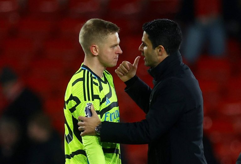 أرتيتا مدرب أرسنال: جدال وايت وزينشينكو أسعدني