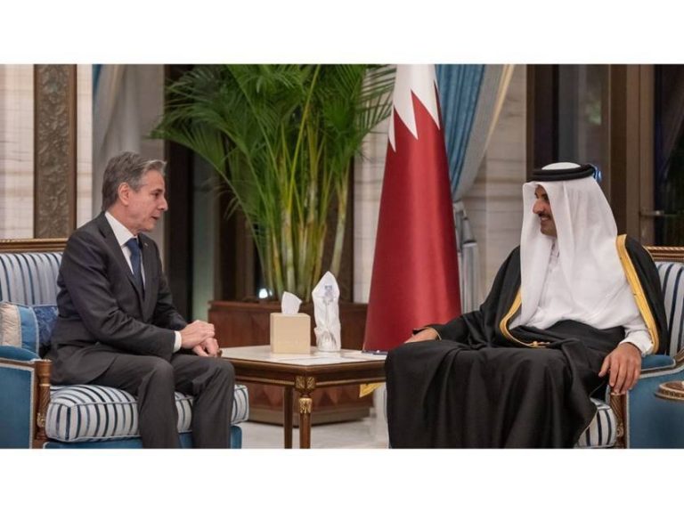 بلينكن يبحث في قطر استئناف المفاوضات لإطلاق المحتجزين في غزة