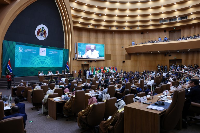 BANJUL, GAMBIA - MAY 04: The 15th session of the Organization of Islamic Cooperation (OIC) held in Banjul, Gambia on May 04, 2024. Turkish Foreign Minister Hakan Fidan attended the session. (Photo by Murat Gok/Anadolu via Getty Images)