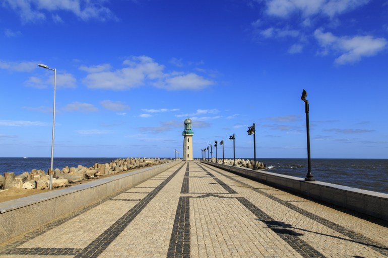 lighthouse at Ras El Bar ,Damietta,Egypt