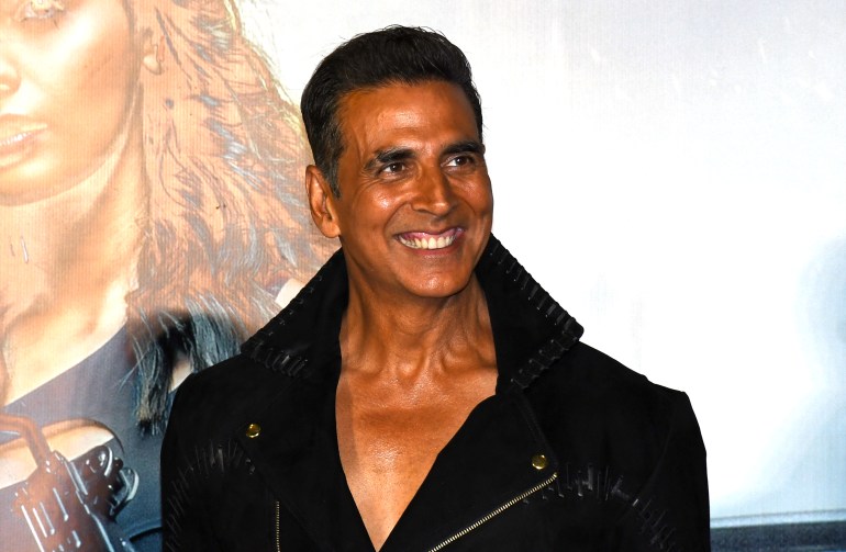 MUMBAI, INDIA - 2024/03/26: Bollywood actor Akshay Kumar attends the trailer launch of the upcoming film 'Bade Miyan Chote Miyan' in Mumbai. (Photo by Ashish Vaishnav/SOPA Images/LightRocket via Getty Images)