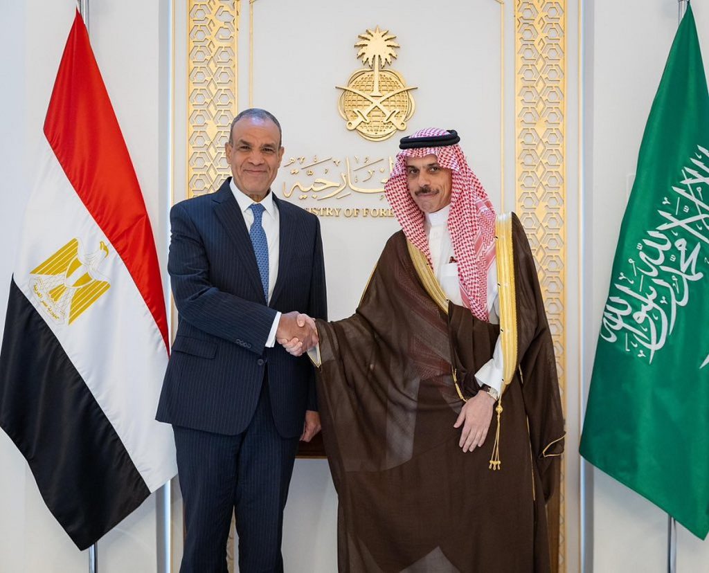 وزير الخارجية ونظيره المصري يبحثان أوضاع قطاع غزة