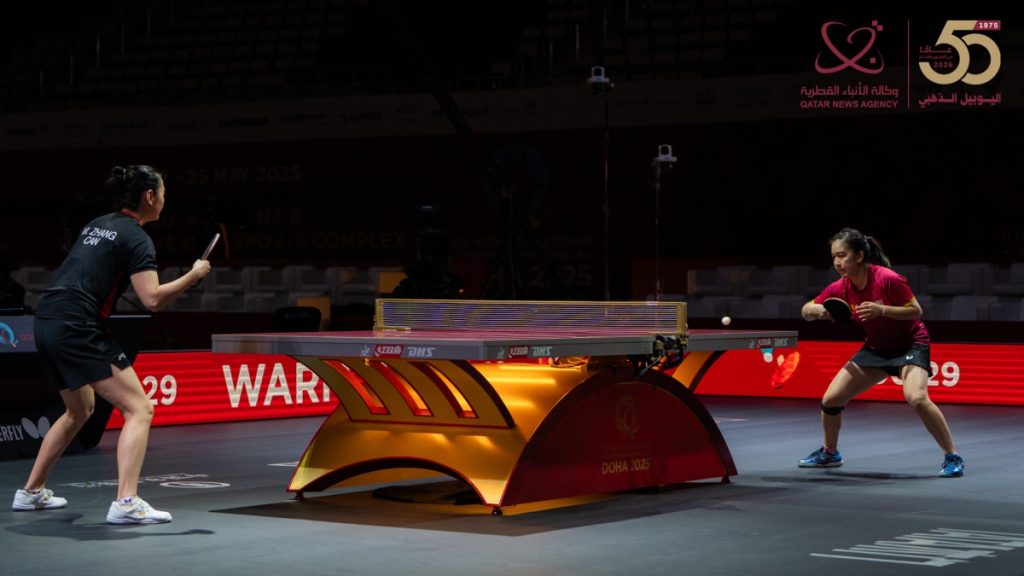  المصنفون الأوائل يواصلون التقدم بثبات في بطولة العالم لكرة الطاولة الدوحة 2025