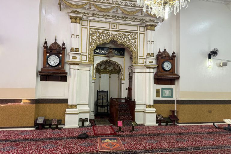صورة من داخل مسجد جاميا في نيروبي الذي تأسس عام 1906
