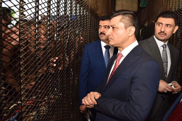 زيارة وزير العدل العراقي لسجن الكرخ في بغداد
