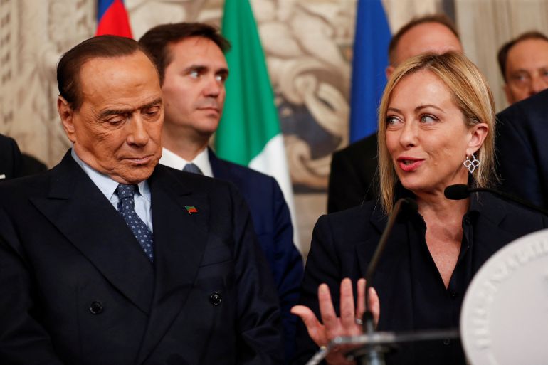 Italian President Mattarella meets leaders of the conservative bloc that won the 2022 general election, in Rome