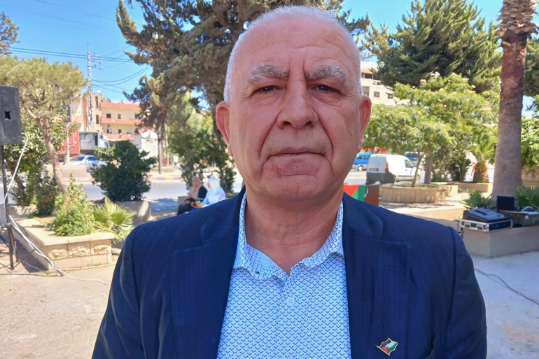 القيادي في هيئة العمل الوطني الفلسطين في لبنان عبدالله كامل الصورة خاصة بالجزيرة نت