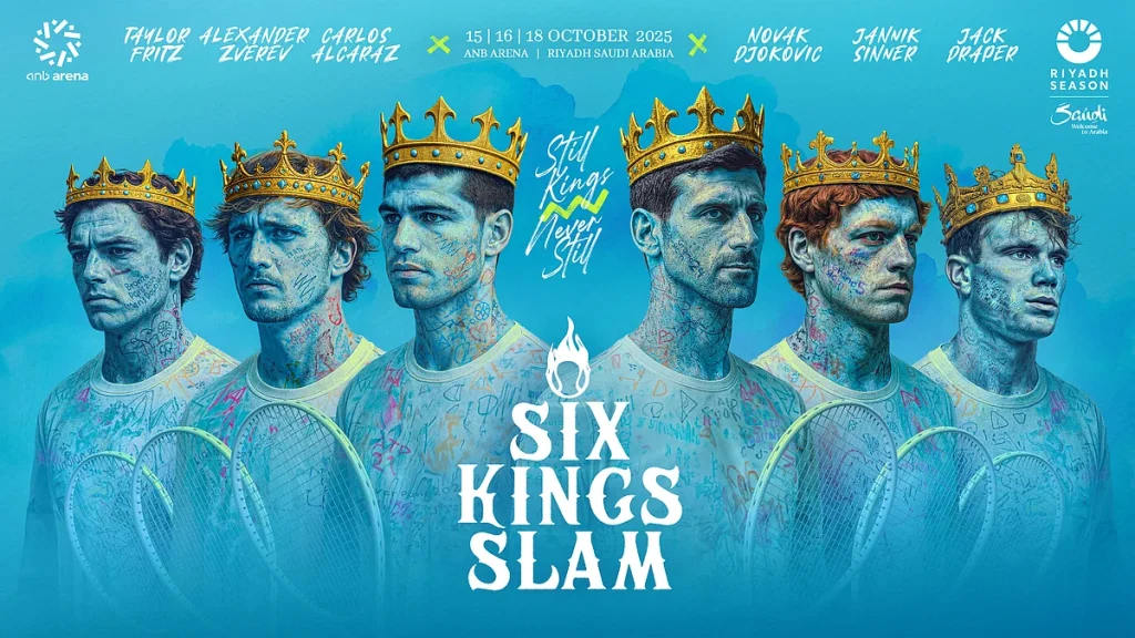 يانيك سينر يستعد للدفاع عن لقبه.. ستة من نخبة نجوم التنس يستعدون لخوض تحدي “Six Kings Slam” مجددًا ضمن موسم الرياض