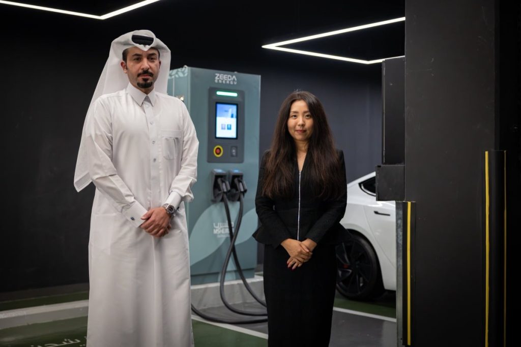  مشيرب قلب الدوحة تدشن محطات الشحن السريع للمركبات الكهربائية (ZD Energy)