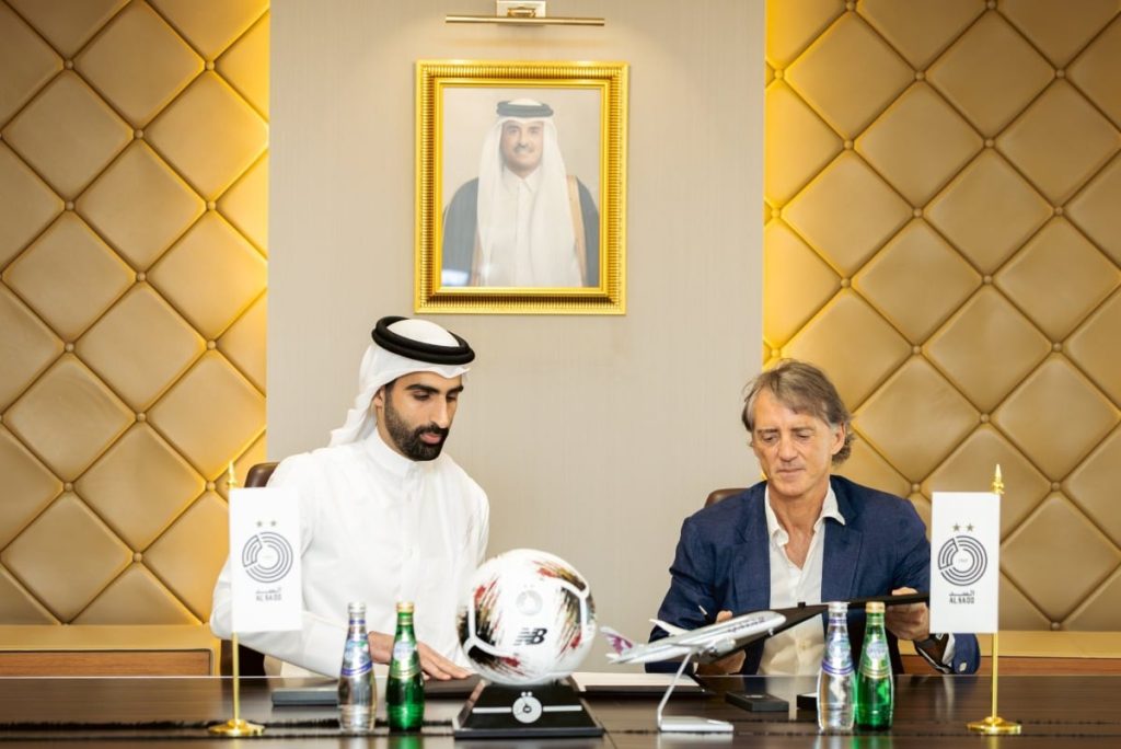  السد يتعاقد مع الإيطالي روبرتو مانشيني لمدة موسمين ونصف