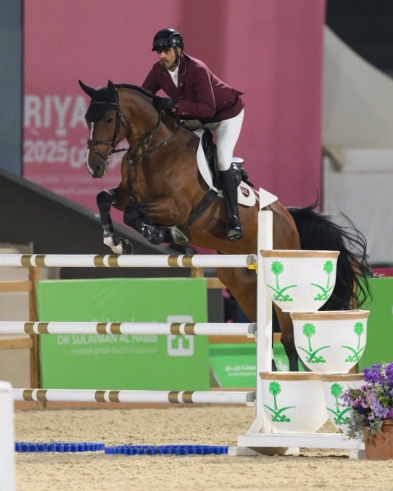  دورة ألعاب التضامن الإسلامي.. قطر تحصد فضية قفز الحواجز