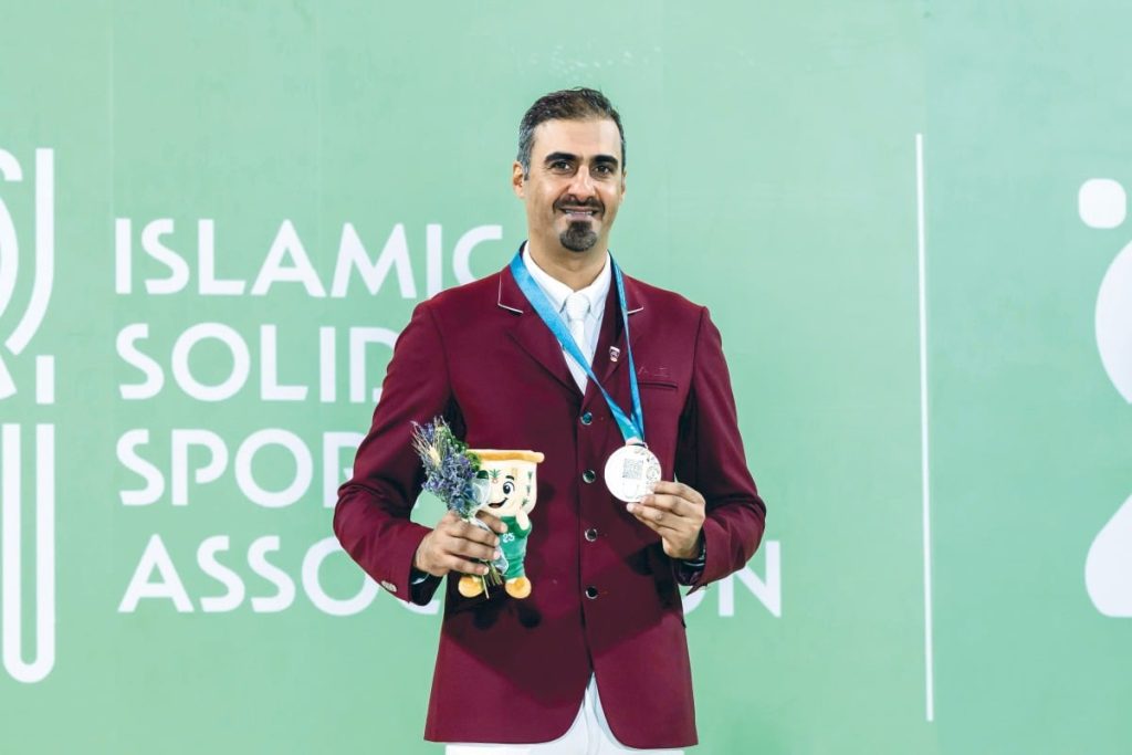  دورة ألعاب التضامن الإسلامي.. الشيخ علي بن خالد يحقق الميدالية الفضية بمنافسات قفز الحواجز