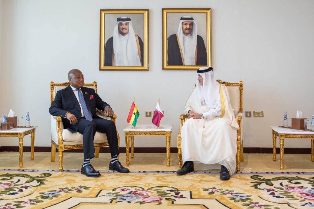 وزير الدولة لشؤون التجارة الخارجية يجتمع مع وزير خارجية غانا