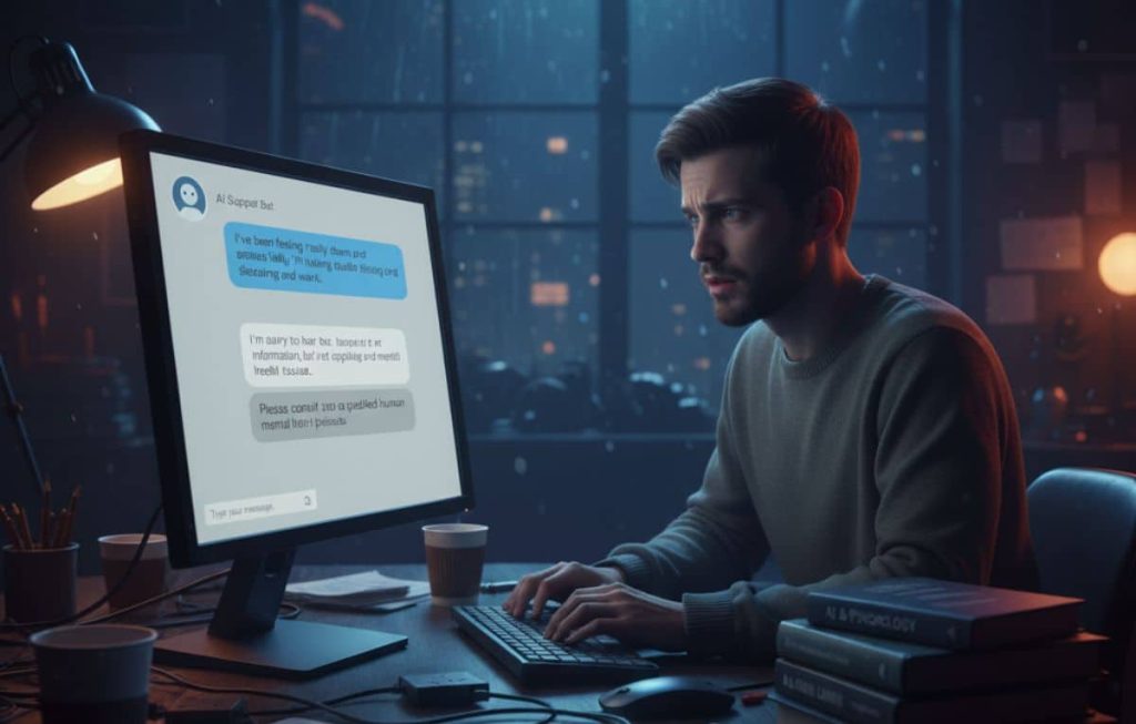 دراسات جديدة تكشف مخاطر الاعتماد على روبوتات الذكاء الاصطناعي في الدعم النفسي