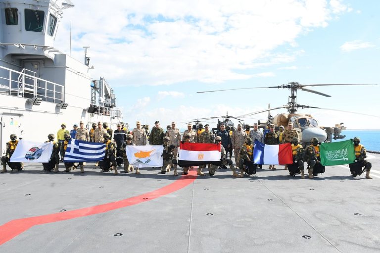 القوات البحرية تختتم مشاركتها في التمرين البحري «ميدوزا 14» بمصر