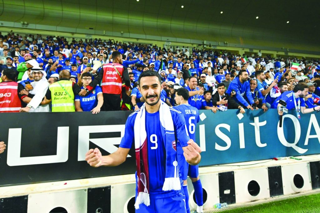 ناصر فالح لاعب الأزرق: الجماهير الكويتية هي الداعم الأول بكأس العرب