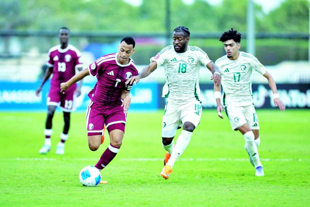 بطولة كأس الخليج تحت 23 عاماً.. تعادل عادل بين العنابي والأخضر السعودي