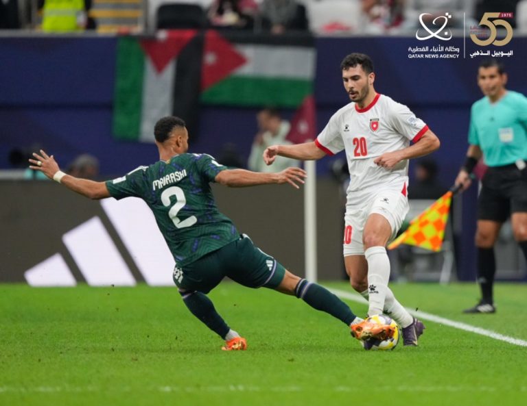  الأردن تفوز على السعودية وتتأهل لنهائي كأس العرب