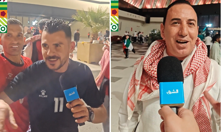  فيديو| جماهير الأردن لـ “الشرق”: كأس العرب في عمان وسنفوز على المغرب ونحتفل بالمنسف بملعب لوسيل
