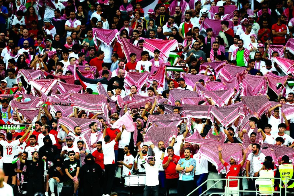  الأردني يتسلح بالجماهير في نهائي لوسيل