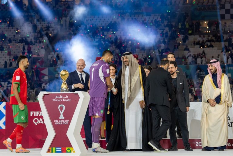 سمو الأمير: فخورون بما تميزت به بطولة كأس العرب من تنظيم محكم وأداء رياضي متألق