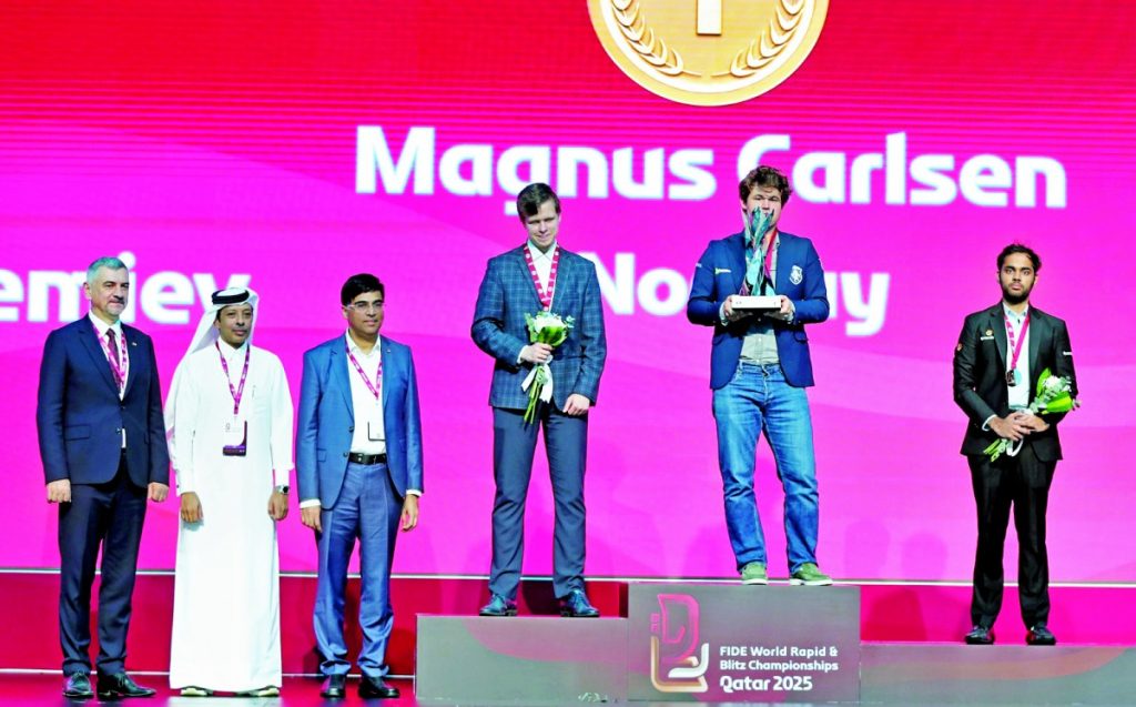  النرويجي كارلسن بطلاً لمونديال الشطرنج الخاطف