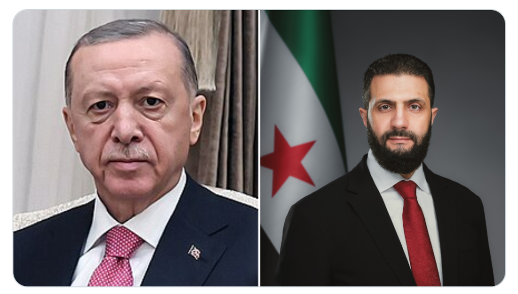 الرئيس السوري يبحث هاتفياً مع نظيره التركي آخر المستجدات على الساحة السورية