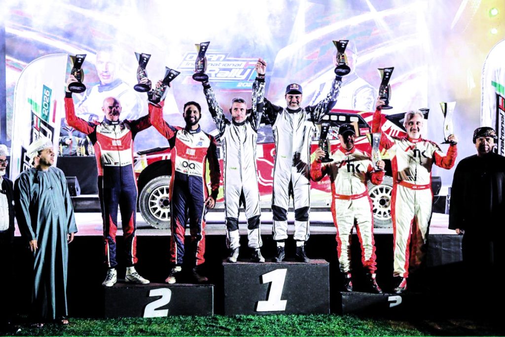  ناصر العطية يتوج بطلاً لرالي عمان للمرة التاسعة