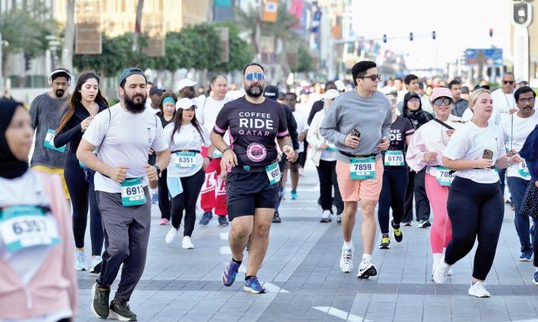 سباق نصف ماراثون اللجنة الأولمبية على خط الانطلاق